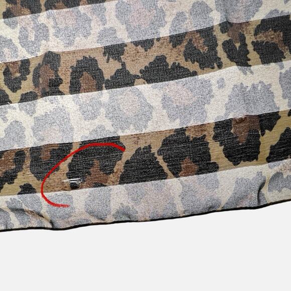 Leopard Print Scarf Wrap Brown Black Soft Trendy Chic Fashion Rectangle 13x57 - Picture 11 of 12